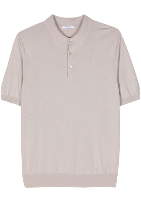 Beige fine-knit polo shirt - men BOGLIOLI | 91303SA08060808