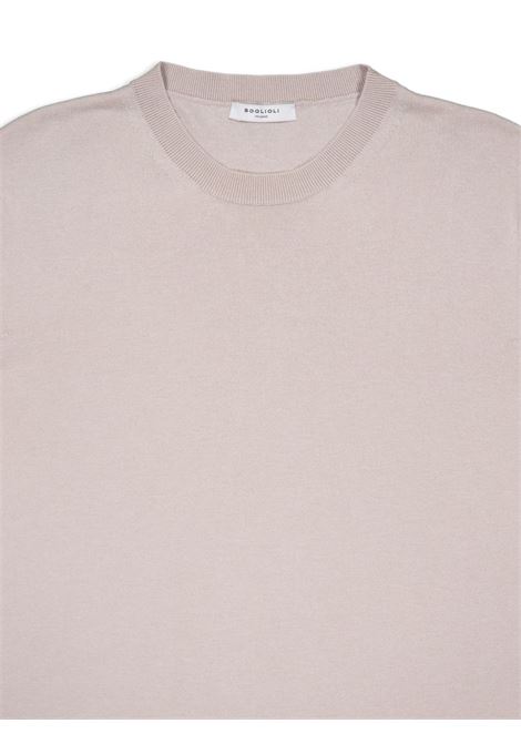 T-shirt girocollo in beige di Boglioli - uomo BOGLIOLI | 91555SA08060808