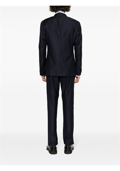 Blue satin-trim tuxedo suit - men  BOGLIOLI | Y74T2ASA00010790