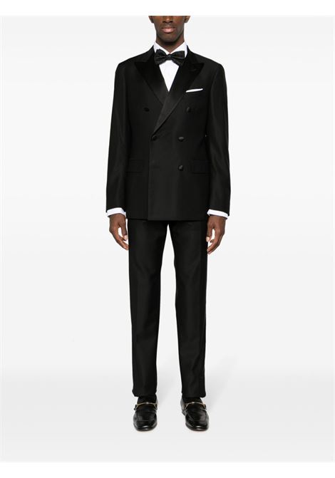Black satin-trim tuxedo suit - men  BOGLIOLI | Y74T2ASA00010990