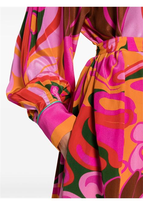 Multicolor Camila floral-print midi dress - women BORGO DE NOR | CAMILAORNG