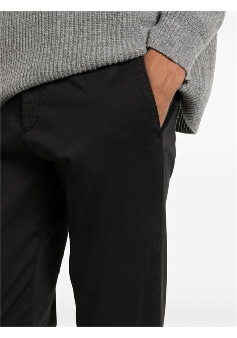 Black pressed-crease tapered trousers - men BRIGLIA 1949 | BG0432400900010