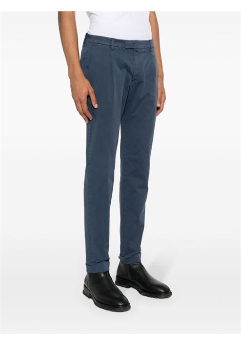Blue pleated tapered-leg trousers - men BRIGLIA 1949 | BG0732400900091