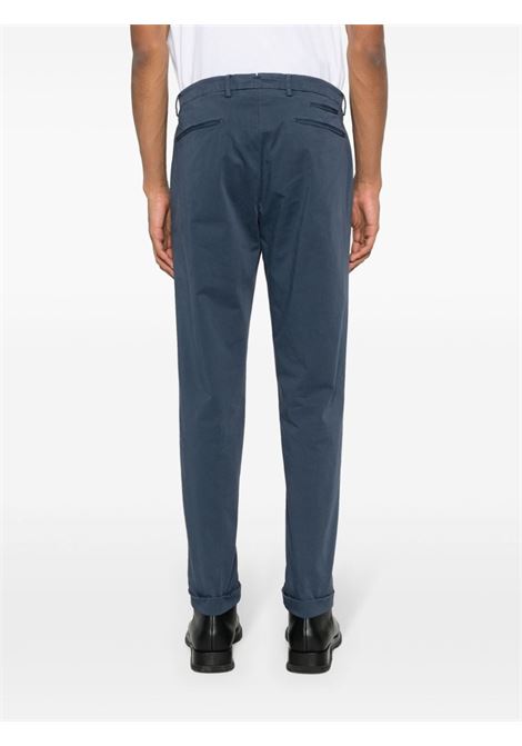 Blue pleated tapered-leg trousers - men BRIGLIA 1949 | BG0732400900091