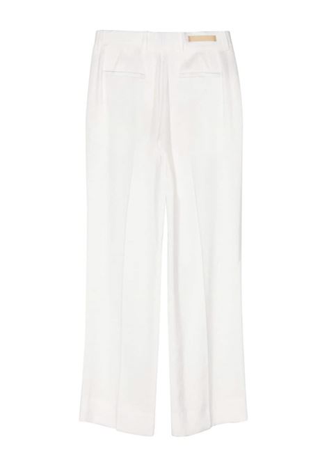 White velvet wide-leg trousers - unisex BRIGLIA 1949 | LUTETIAW32410200120