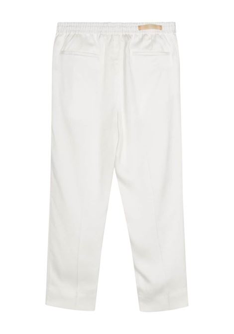 White elasticated-waistband satin trousers Briglia 1949 - women BRIGLIA 1949 | WIMBLEDONW32410200120
