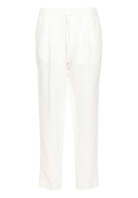 White drawstring-fastening cropped trousers Briglia 1949 - women BRIGLIA 1949 | Trousers | WIMBLEDONW32411800150