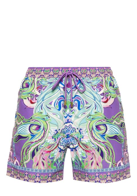 Multicolour Amsterdam Jewel-print swim shorts Camilla - men