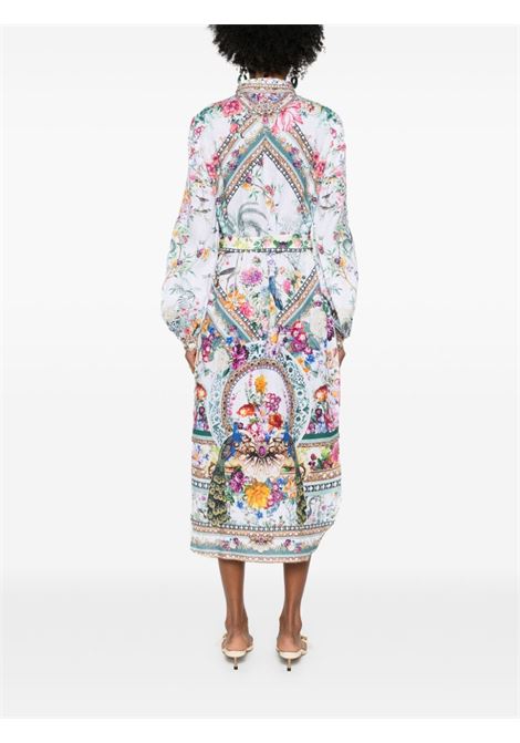 Multicolour floral linen midi dress Camilla - women CAMILLA | 27228PLUPARTS