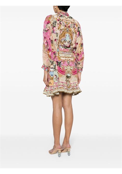 Multicolor graphic-print chemisier dress - women CAMILLA | 28054CALLCANA