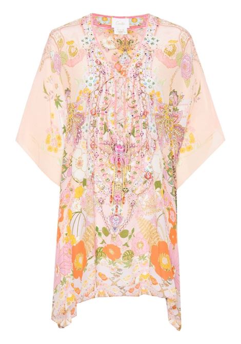 Multicolour floral silk cover up Camilla - women CAMILLA | 29616CLEVCLOG