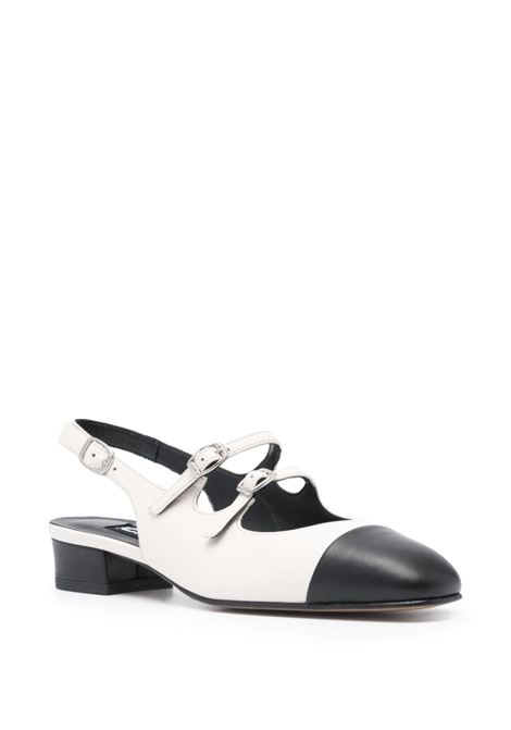 White and black abricot ballerina shoes - women CAREL PARIS | ABRICOT24BGNR