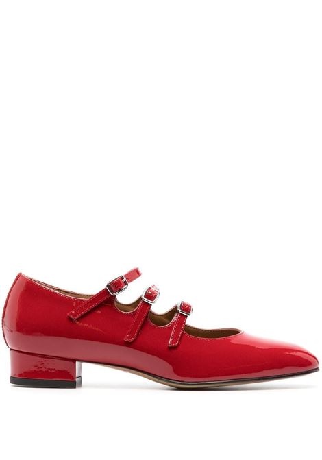 Red ariana ballerina shoes - women