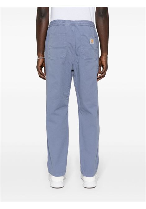 Pantaloni flint con logo in blu - uomo CARHARTT WIP | I0299191YDGD