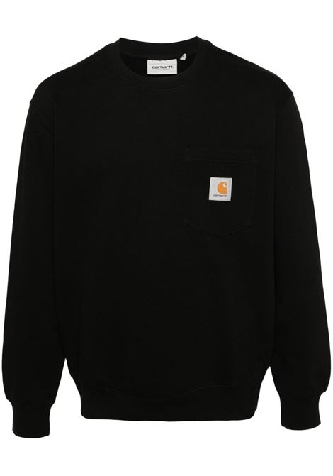 Black Pocket sweatshirt - men