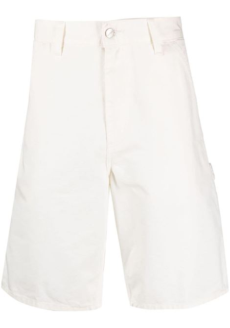 White logo-patch chino bermuda - men