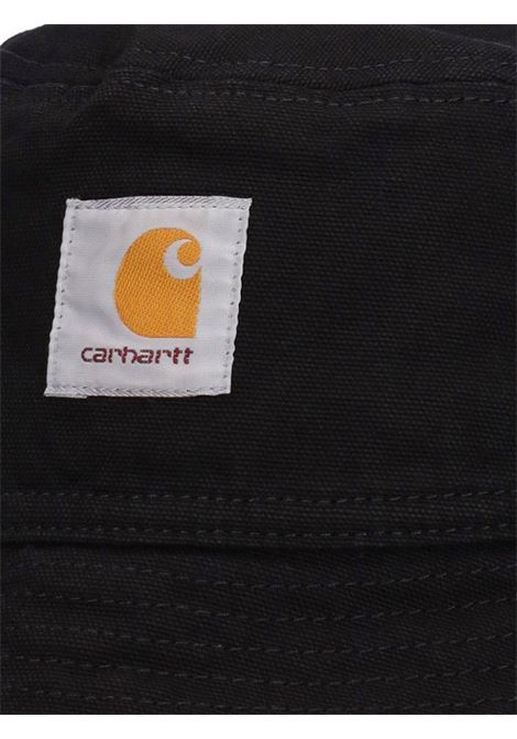 Black logo-patch cotton hat Carhartt wip - men CARHARTT WIP | I0329388902