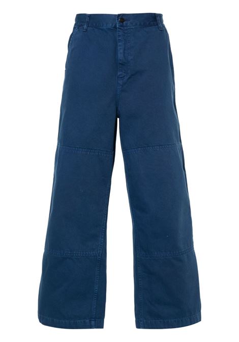 Blue Garrison twill straight trousers - men