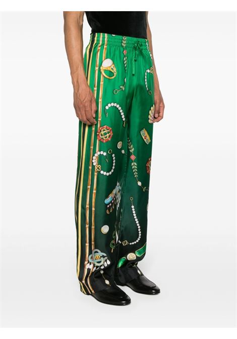 Pantaloni La Boite A Bijoux in verde - uomo CASABLANCA | MPS24TR06001GRN