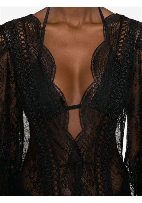 Black Lodie lace semi-sheer dress Charo Ruiz Ibiza - women CHARO RUIZ IBIZA 1989 | 241310BLK