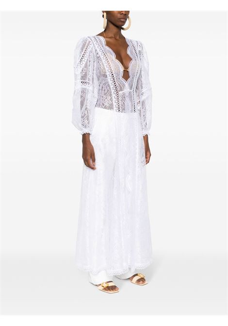 White Lodie lace semi-sheer dress Charo Ruiz Ibiza - women CHARO RUIZ IBIZA 1989 | 241310WHT