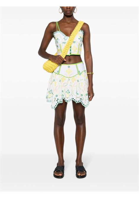 Yellow Pauline broderie-anglaise mini skirt ibiza 1989 - women CHARO RUIZ IBIZA 1989 | 244400YLLW