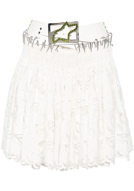 White Barley broderie-anglaise miniskirt - women CHOPOVA LOWENA | 3159WHT