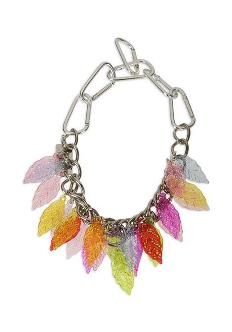 Multicolour leaf-bead chain necklace - women CHOPOVA LOWENA | 6464MLT