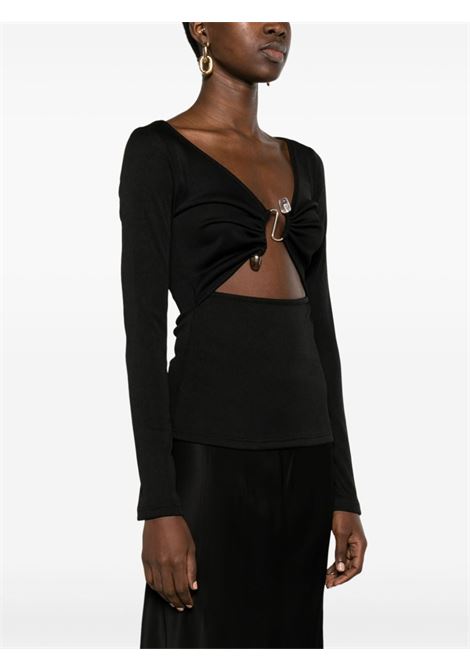 Black Callisto embellished ribbed-knit top - women CHRISTOPHER ESBER | 23041255BLK