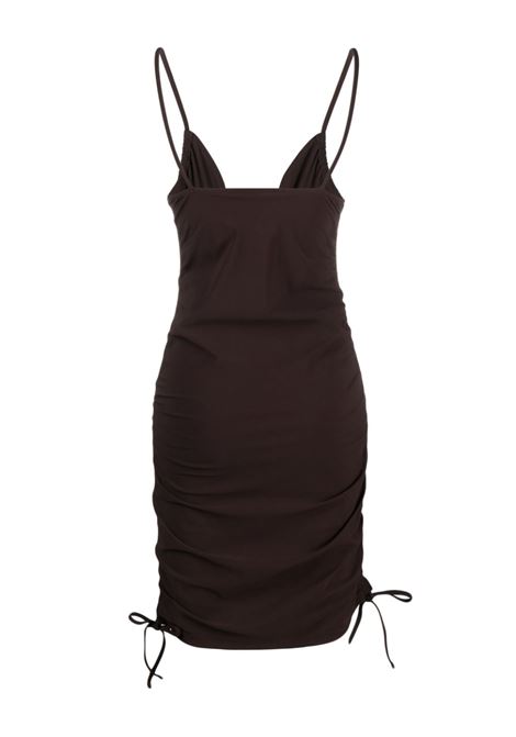 Brown Nebular-underwire ruched minidress - women CHRISTOPHER ESBER | 23043171CC