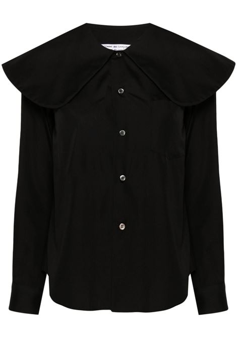 Black Peter Pan-collar shirt - women COMME DES GARCONS COMME DES GARCONS | RMB0121