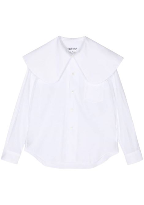 White Peter Pan-collar shirt - women
