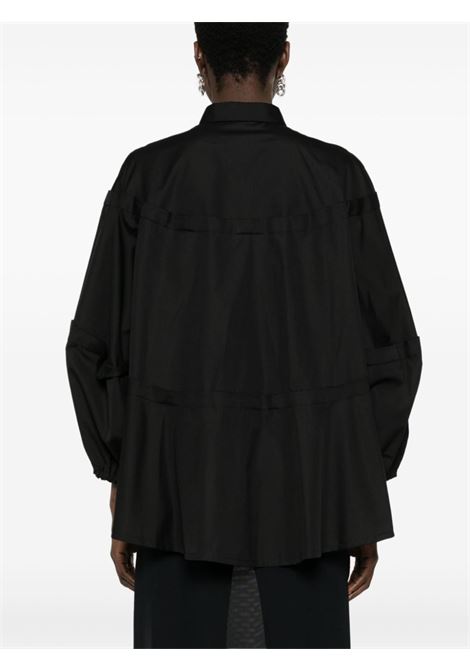 Black raw cut-edge shirt - women COMME DES GARCONS COMME DES GARCONS | RMB0181