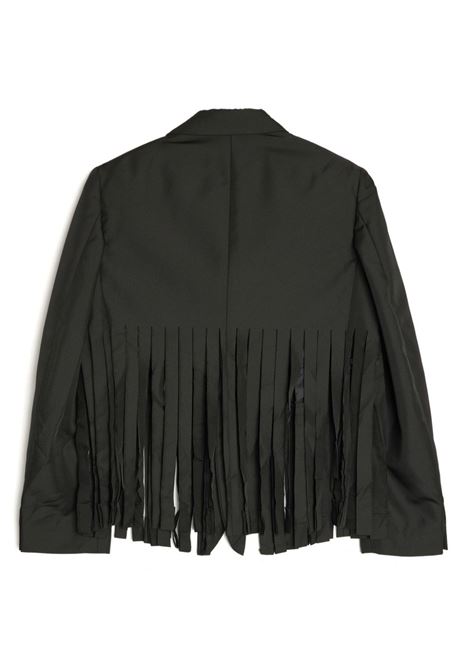 Black fringed single-breasted blazer Comme Des Gar?ons - women COMME DES GARCONS COMME DES GARCONS | RMJ0021