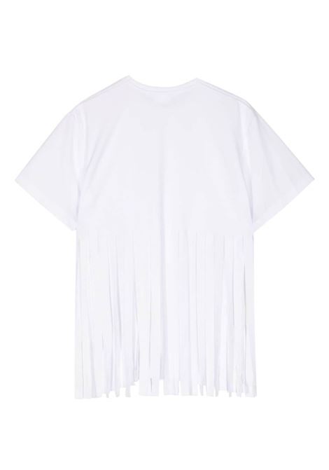 White crew-neck cut-out T-shirt Comme Des Garcons - women COMME DES GARCONS COMME DES GARCONS | RMT0052
