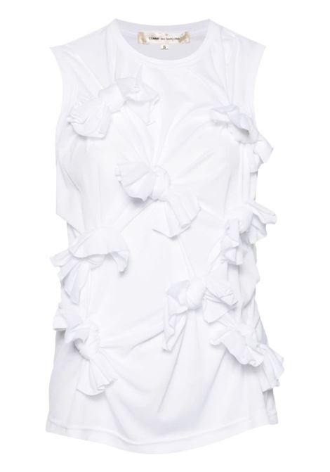 Top con decorazioni in bianco Comme des garcons - donna COMME DES GARCONS | GMT0022