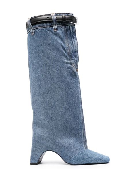Stivali in denim con cinturino in blu - donna COPERNI | COPSH50202WSHBL