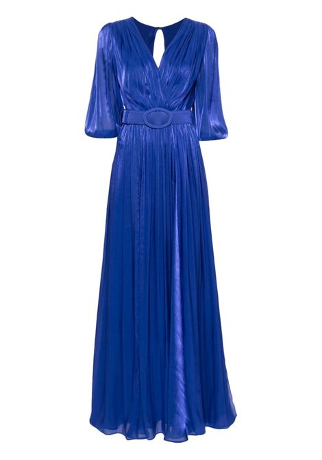 Blue Brennie georgette dress - women COSTARELLOS | PR2131RYLBL