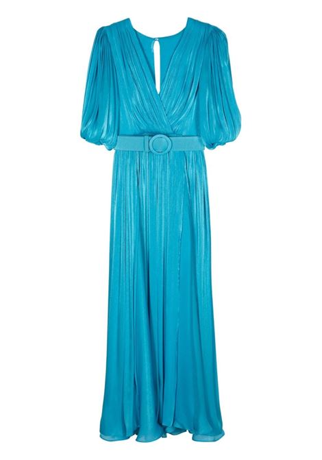 Blue Brennie georgette dress - women COSTARELLOS | SS2144TRQUS