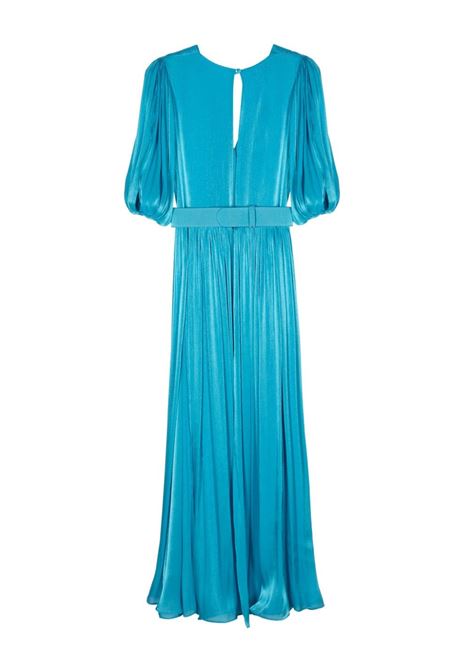 Blue Brennie georgette dress - women COSTARELLOS | SS2144TRQUS