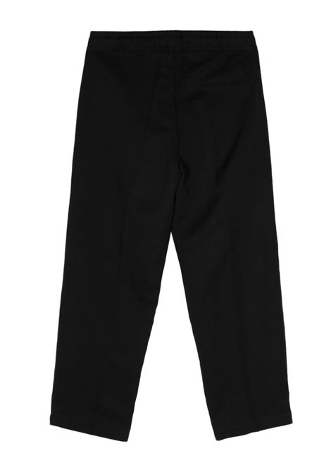 Pantaloni dritti con coulisse in vita in nero di Costumein - uomo COSTUMEIN | W44100