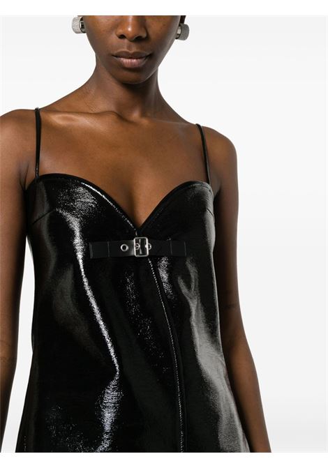 Black Ellipse crinkled mini dress - women COURRÈGES | 124CRO334VY00149999