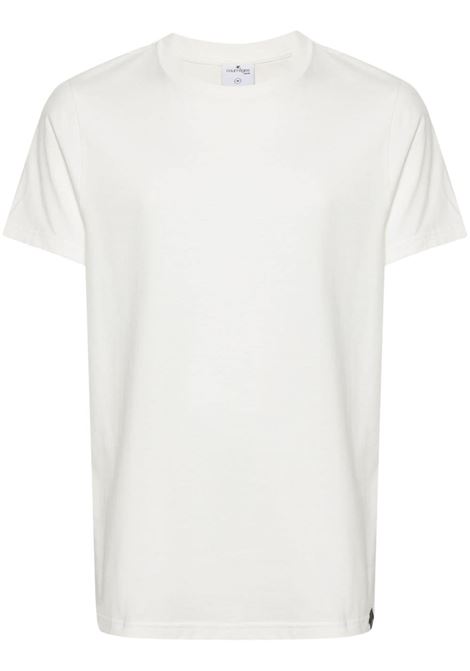 White crew-neck T-shirt - men