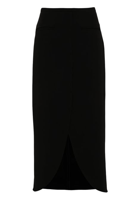 Black Ellipse tailored maxi skirt - women COURRÈGES | 224CJU142PL01599999