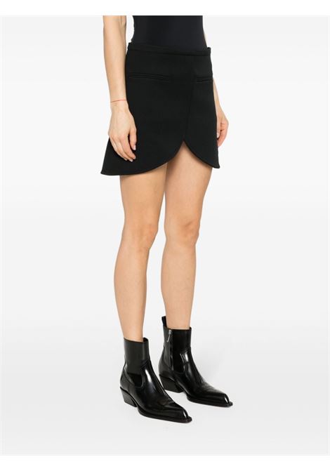 Ellipse mini skirt in black - women COURRÈGES | 224CJU171PL00079999