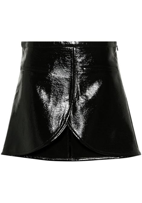 Ellipse mini skirt in black - women COURRÈGES | 224CJU171VY00149999