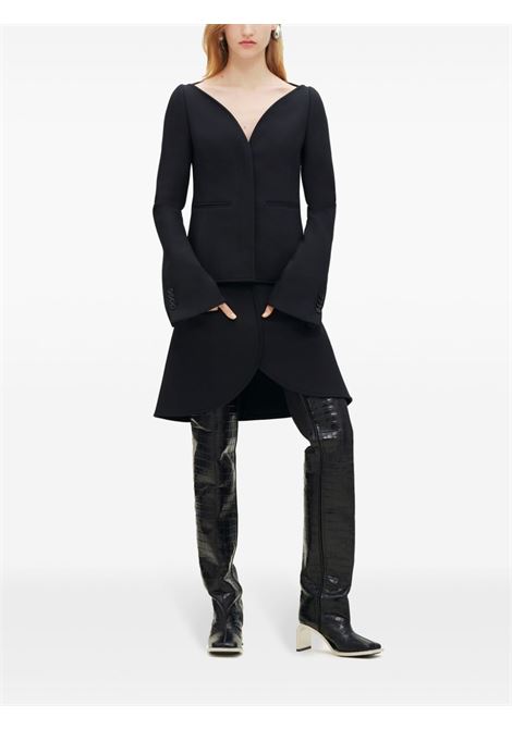 Black Ellipse Heritage collarless blazer Courreges - women COURRÈGES | 224CVE085VI00409999