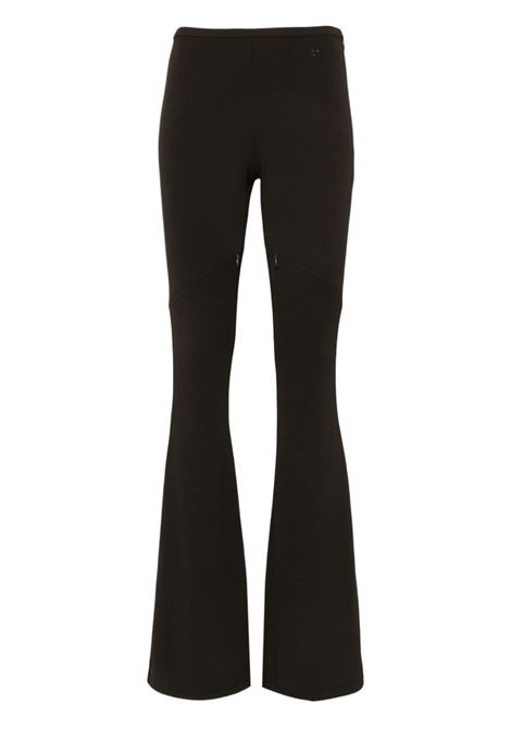 Pantaloni svasati con cut-out ellipse in nero - donna COURRÈGES | 224JPA232JS00661093