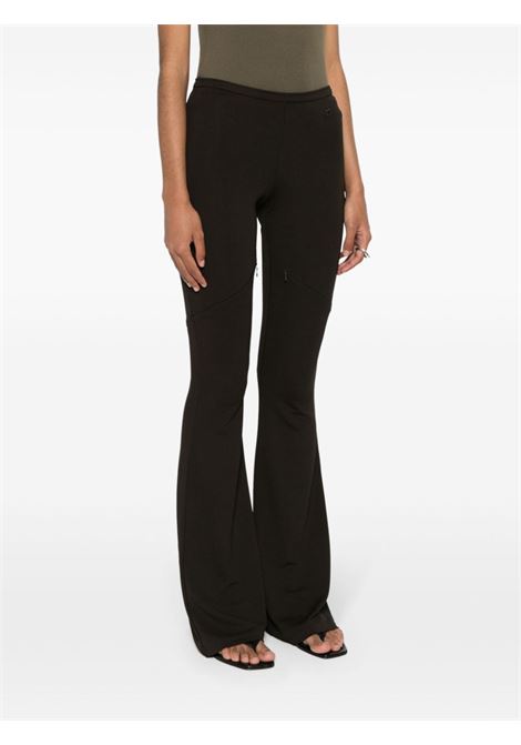 Black cut-out bootcut ellipse trousers  - women COURRÈGES | 224JPA232JS00661093