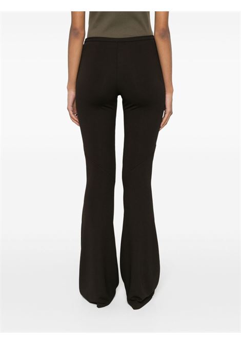 Black cut-out bootcut ellipse trousers  - women COURRÈGES | 224JPA232JS00661093